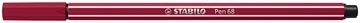 Stabilo STABILO Pen 68 viltstift, purper — levering per 10