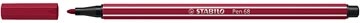 Stabilo STABILO Pen 68 viltstift, purper — levering per 10