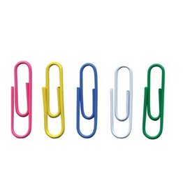 Office Products OFFICE products papierklemmen, 28 mm, geassorteerde kleuren, zak van 500 stuks