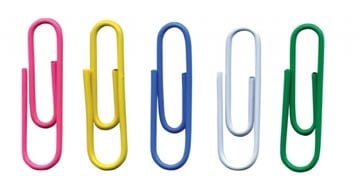 Office Products OFFICE products papierklemmen, 28 mm, geassorteerde kleuren, zak van 500 stuks