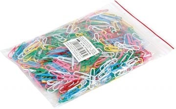 Office Products OFFICE products papierklemmen, 28 mm, geassorteerde kleuren, zak van 500 stuks