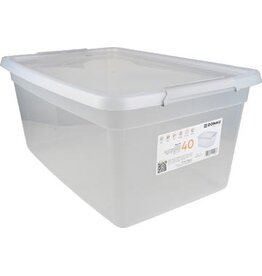 DONAU Home DONAU Home opbergdoos, 40 liter, transparant