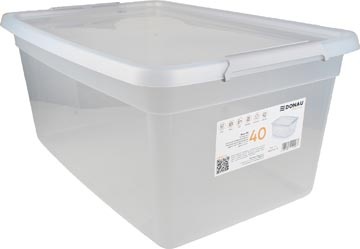 DONAU Home DONAU Home opbergdoos, 40 liter, transparant
