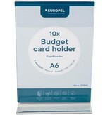 Europel Europel folderhouder Budget, met T-voet, ft A6, staand, pak van 10 stuks