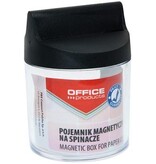 Office Products OFFICE products papierklemhouder, zonder clips, rond, magnetisch, transparant