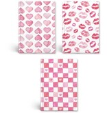 Merkloos Notitieboek Love, A5, 80 vel, gelijnd — levering per 12