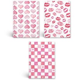 Merkloos Notitieboek Love, A5, 80 vel, gelijnd — levering per 12