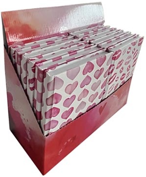 Merkloos Notitieboek Love, A5, 80 vel, gelijnd — levering per 12