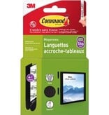 Command Command fotolijststrip, medium, draagvermogen 5 kg, zwart, blister van 8 stuks