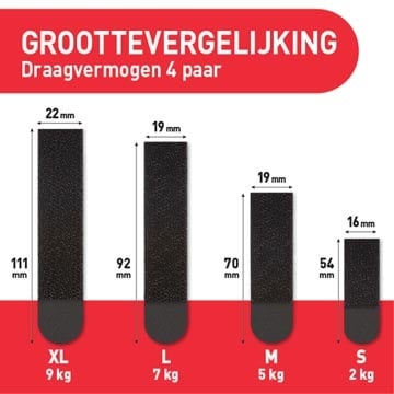 Command Command fotolijststrip, medium, draagvermogen 5 kg, zwart, blister van 8 stuks