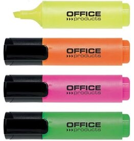 Office Products OFFICE products markeerstift, 2 - 5 mm, geassorteerde kleuren, etui van 4 stuks