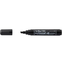 Artline Artline permanent marker Drysafe 190 Eco-Green, 2-5 mm, schuine punt, zwart