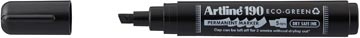 Artline Artline permanent marker Drysafe 190 Eco-Green, 2-5 mm, schuine punt, zwart