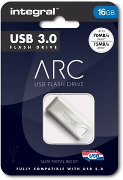 Integral Integral ARC USB stick 3.0, 16 GB, zilver