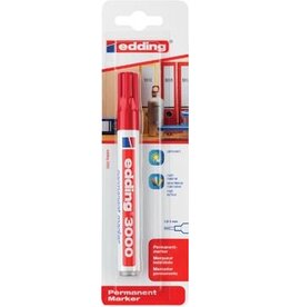 Edding Edding permanent marker 3000 rood, op blister