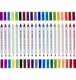 Bruynzeel Kids Bruynzeel Kids viltstiften Twin Point, set van 20 stuks in geassorteerde kleuren