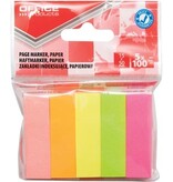 Office Products OFFICE products index, 15 x 50 mm, ophangzakje van 5 x 100 tabs, geassorteerde kleuren
