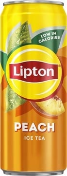 Lipton Ice Tea Lipton Ice Tea Peach frisdrank, niet bruisend, sleek blik van 33 cl, pak van 24 stuks