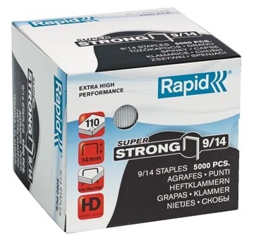 Rapid Rapid SuperStrong nietjes 9/14, gegalvaniseerd, doos van 5000 stuks
