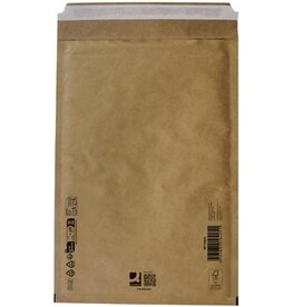 Q-CONNECT Q-CONNECT luchtkussenenveloppen, bruin, 6-F, 240 x 350 mm, doos van 100 stuks