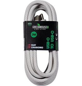 Greenmouse Greenmouse kabel, USB-C naar USB-C, 2 m, woven