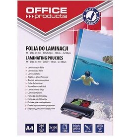 Office Products OFFICE products lamineerhoes A4, 200 micron (2 x 100 micron), pak van 100 stuks