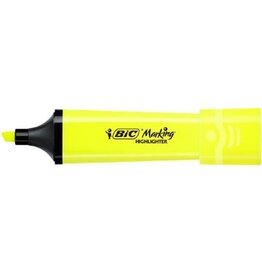 Bic Bic markeerstift Highlighter Flat, geel — levering per 12