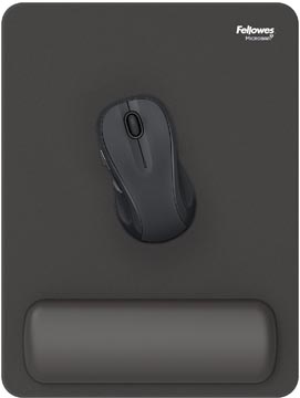 Fellowes Breyta muismat XL met polssteun, zwart