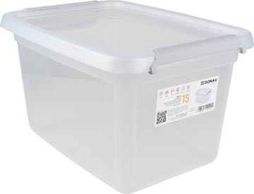 DONAU Home DONAU Home opbergdoos, 15 liter, transparant