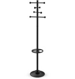 Maul MAUL kapstok Saphir, uit metaal, hoogte 171 cm, 8 ophanghaken met parapluhouder, zwart RAL9004