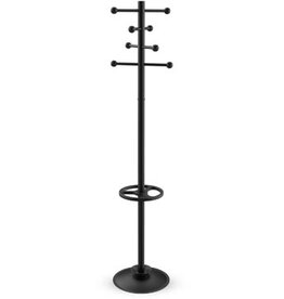 Maul MAUL kapstok Saphir, uit metaal, hoogte 171 cm, 8 ophanghaken met parapluhouder, zwart RAL9004