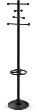 Maul MAUL kapstok Saphir, uit metaal, hoogte 171 cm, 8 ophanghaken met parapluhouder, zwart RAL9004