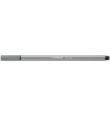 Stabilo STABILO Pen 68 viltstift, grijs — levering per 10