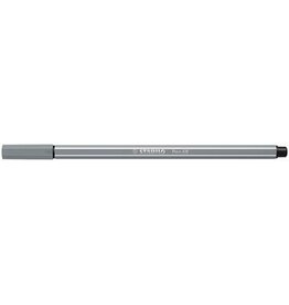 Stabilo STABILO Pen 68 viltstift, grijs — levering per 10