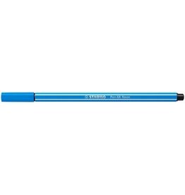 Stabilo STABILO Pen 68 viltstift, neon blauw — levering per 10