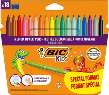Bic Kids Bic Kids viltstift Couleur, blister van 14 + 4 gratis