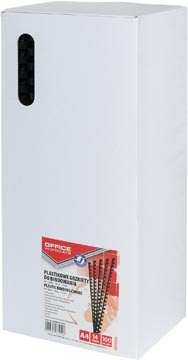 Office Products OFFICE products bindruggen, pak van 100 stuks, 14 mm, zwart