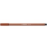 Stabilo STABILO Pen 68 viltstift, rood-bruin — levering per 10