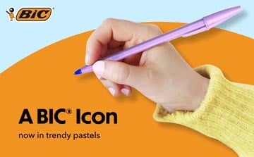 Bic Bic balpen Cristal Medium pastel, doos van 20 stuks, assorti