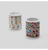 Merkloos Inpaklint hartjes en bolletjes, 10 mm x 10 m