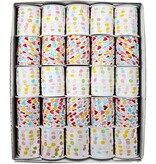 Merkloos Inpaklint hartjes en bolletjes, 10 mm x 10 m