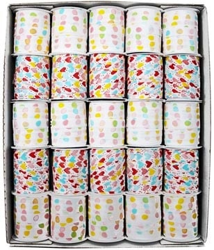 Merkloos Inpaklint hartjes en bolletjes, 10 mm x 10 m