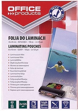 Office Products OFFICE products lamineerhoes 65 x 95 mm, 250 micron (2 x 125 micron), pak van 100 stuks