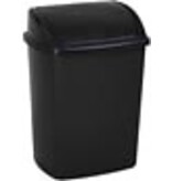 Vepa Bins Vuilbak met swing deksel 15 l, zwart