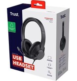 Trust Trust Ayda Max Headset, over ear, USB aansluiting