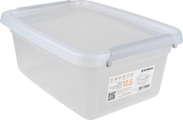 DONAU Home DONAU Home opbergdoos, 12,5 liter, transparant