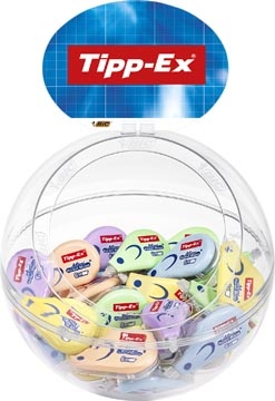 Tipp-ex Tipp-Ex mini-pocket mouse pastel, bubbel display van 40 stuks, assorti