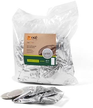 OKE Koffie Oké koffiepads, Senseo compatible, Strong, pak van 100 pads