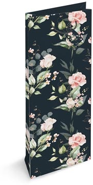 Merkloos Geschenkzak Spirit Of Roses, voor fles, 9 x 36 x 13 cm
