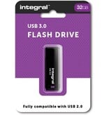 Integral Integral Black USB stick 3.0, 32 GB, zwart